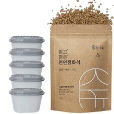 온다숲 반영구 천연 제습제 정화석 500g+용기5개