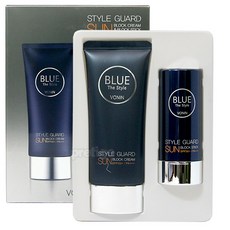 보닌 더스타일 블루 선블록 크림 +선스틱 듀오 기획, 1세트, 60ml