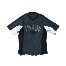 예일 YALE 4 11 배송 MULTI COLOR 2 TONE ARCH TEE GREEN