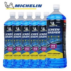 미쉐린 사계절용 친환경 에탄올 워셔액, 1.8L 6개