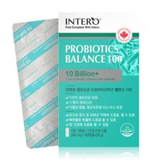 인테로 생유산균 프로바이오틱스 30g, 60정, 1개
