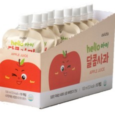 아올다 hello 아이 달콤사과 주스 100ml x 10p, 사과맛, 1개