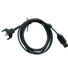 내구성 PVC USB 충전 케이블 1 피스 마우스 케이블 와이어 G900 G903 G703 G Pro Wireless Gaming Mouse Cable 용 호환 가능, 검은색