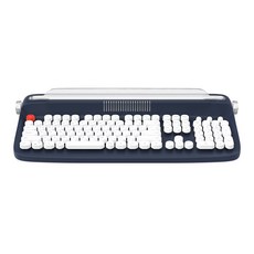 엑토 레트로 저소음 무선 타자기 키보드 거치대 W503, 네이비, 일반형