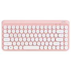 엑토 레트로 미니 무선키보드 KBD-50, 핑크