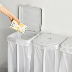 분리수거 봉투 거치대 4P, 62막 재활용 봉투_50L(흑) 50p x6개, 62막 재활용 봉투_50L (흑) 50p x6개