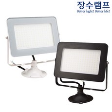 장수램프 LED 사각투광기 투광등 30W 50W 간판등 정원등 야외조명 공장등 고천장등 방수투광등 전구색 주광색, 1개, 흰색바디 50W 주광색(색상-화이트)