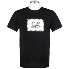 C.P 컴퍼니 CP컴퍼니 23SS 14CMTS042A 999 스퀘어로고 반팔티셔츠
