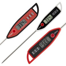 모두숍W5BB654 디지털 온도계 표준 탐침 TP-300+ 조리용 요리용 전자, TP-300+ 레드