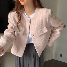 리스트 패딩 여성 경량패딩시리즈 우아한 라운드