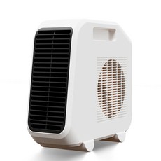 2단계 저소음 사무실 가정용 빅 파워 미니 온풍기1800W, 화이트