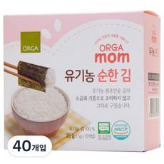 올가홀푸드 유기농 순한 김 1.5g, 40개입