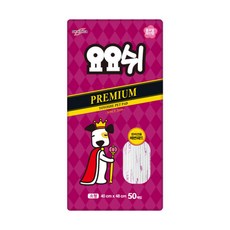 향균 먼지없음 베변훈련 화장실 요요쉬 패드 플로럴와인 프리미엄 소형 50매 1입, 요요쉬 패드 플로럴와인 프리미