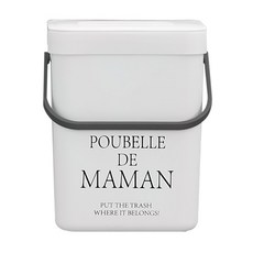 달팽이리빙 푸벨드마망 음식물 쓰레기통 5L, 화이트