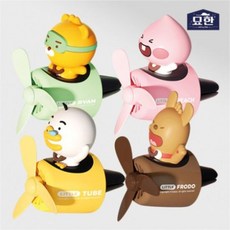 카카오프렌즈 차량용 프로펠러 방향제 4종 택1 / 디퓨저 송풍구, 선택:본체 피치 1개+방향제 2개(향랜덤)