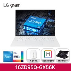 LG전자 2022 그램 16, 16ZD95Q-GX56K, WIN11 Home FPP, 1TB, 16GB, 코어i5, 스노우 화이트