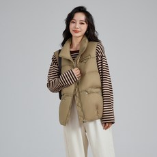 DFMEI 패딩 베스트 여 쇼트 패딩 베스트