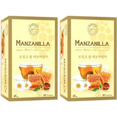 도밍고 꿀캐모마일차 20티백, 26g, 2개