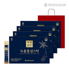 개성상인 녹용홍삼스틱 10ml 30포 x 4박스 (총 120포), 단품, 단품