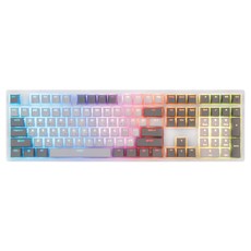 COX 콕스 엠프리스 RGB PBT 완전방수 무접점 키보드 50g, COX EMPRESS PBT RGB, 엠프리스 화이트