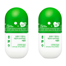 GRN 시즌3 업그레이드 초록이 11플러스 애프터 녹차카테킨 다이어트식품, 60개입, 2개