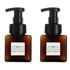 DM 뷰티 화장품 펌프 공병 250ml, 브라운, 블랙, 2개입