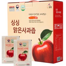 싱싱 맑은 사과즙, 100ml, 50개입