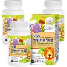종근당건강 키즈 멀티비타민 미네랄, 60정, 3개