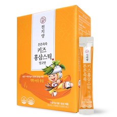 천지양 튼튼쑥쑥 키즈홍삼스틱 망고맛 100포, 1박스