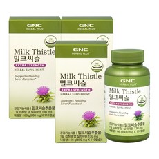 GNC 밀크씨슬 (110캡슐) x 3개, 66g