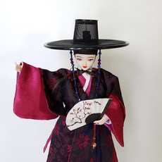 단장 단장인형 꽃선비 홍매화 한복인형 전통인형 한국인형 연지인형 외국인선물