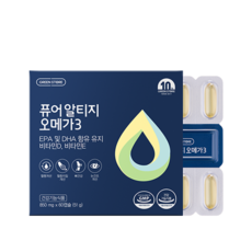 그린스토어 퓨어 알티지 오메가3, 1개, 60정