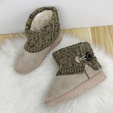 +[플렉스온]+털부츠 여성 방한화 퍼부츠 니트 V-2 보부츠[FLEXONmarket]+