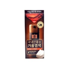 려 진결모 한방거품 새치염색 국내산 홍삼 거품 염색 40g, 1개, 5.0 자연갈색