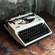시카고타자기 옛날 수동 수동타자기 수입 옛날키보드 빈티지소품샵 마라톤, 5-날치표 화이트