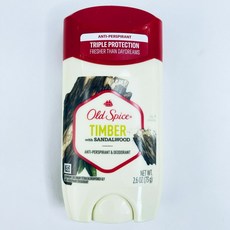 올드 스파이스 Timber Sandalwood 안티-Perspirant 데오드란트 2.6 OZ Exp 11/23