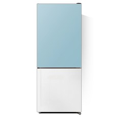 하이얼 글램 글라스 일반형냉장고 방문설치, 스카이블루 + 화이트, HRP176MDMW