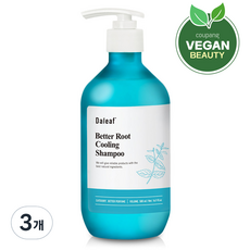 달리프 애플 민트 베러루트 쿨링 탈모완화 지성두피 샴푸, 500ml, 3개