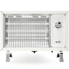 EMK 감성 레트로 전기히터 온풍기, 화이트, EQH-S1612