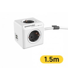 [파워존] () 파워큐브 멀티탭 익스텐디드USB 1.5m 그레이, 상세 설명 참조