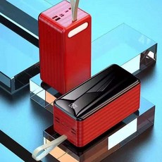 초대용량 고속 보조배터리 캠핑용 차박 100000mAh, [빨간색 100000mAh] 급속충전
