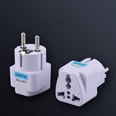 전세계 해외 여행용 돼지코 110V 220V 플러그 콘센트 화이트 어댑터, 미국형소켓 타입A