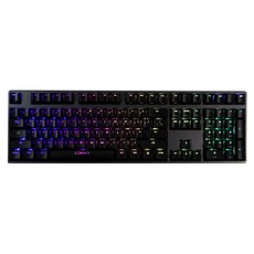 덱 만텔라 CBL-108S RGB 갈축 한글버전 키보드, 블랙, 일반형