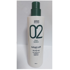 아모스 녹차실감 샴푸 민감성 500g 1+1, 2개, 500g x 2개