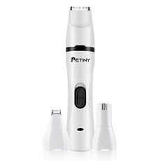 펫티니 반려동물 강아지 고양이 바리깡 이발기 발 바닥 털 발톱갈이 OW-P003, 단일 색상(화이트)