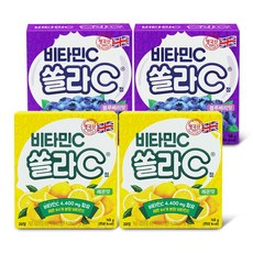고려은단 쏠라C 비타민C 20정 X 4개 2가지맛 택1, 블루베리맛 4개