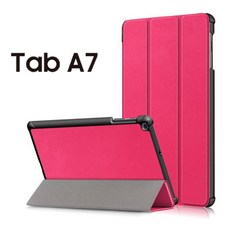 삼성 갤럭시탭A7 10.4 스마트케이스 SM-T500 SM-T505 SM-T505N 터치펜증정, 핫핑크