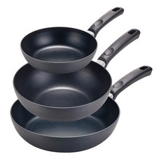 쿡플러스 하드 앤 라이트 후라이팬 3종세트, 5호, 프라이팬 22cm + 프라이팬 28cm + 웍 28cm