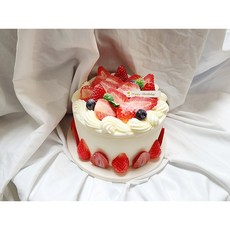 딸기 모형케이크 생크림 클레일 백일상돌상 촬영소품