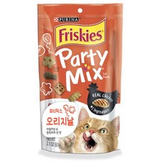 퓨리나 프리스키 파티믹스 고양이 간식 닭, 오리지날, 60g, 60ml, 5개